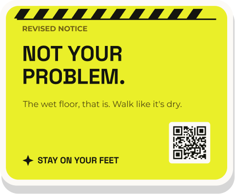 Not your problem sticker